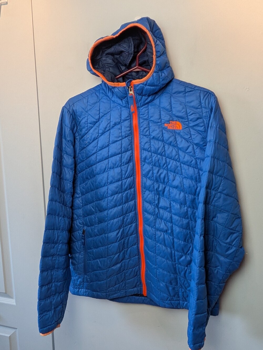 THE NORTH FACE Big Kid Mid Season Coat Blue Orange Size XL (XS-S Men) 100% Nylon